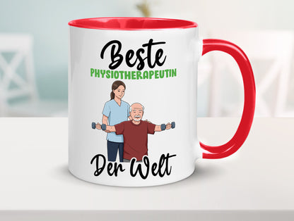 Beste Physiotherapeutin v3 lustig Humor Geschenkidee Geschenk Tasse