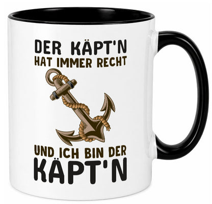 Der Kapitän | Käpt?n Tasse Schifffahrer Boot lustig Humor Geschenkidee Geschenk