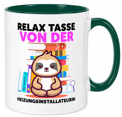 Relax Tasse: Heizungsinstallateurin | Heizung lustig Humor Geschenkidee