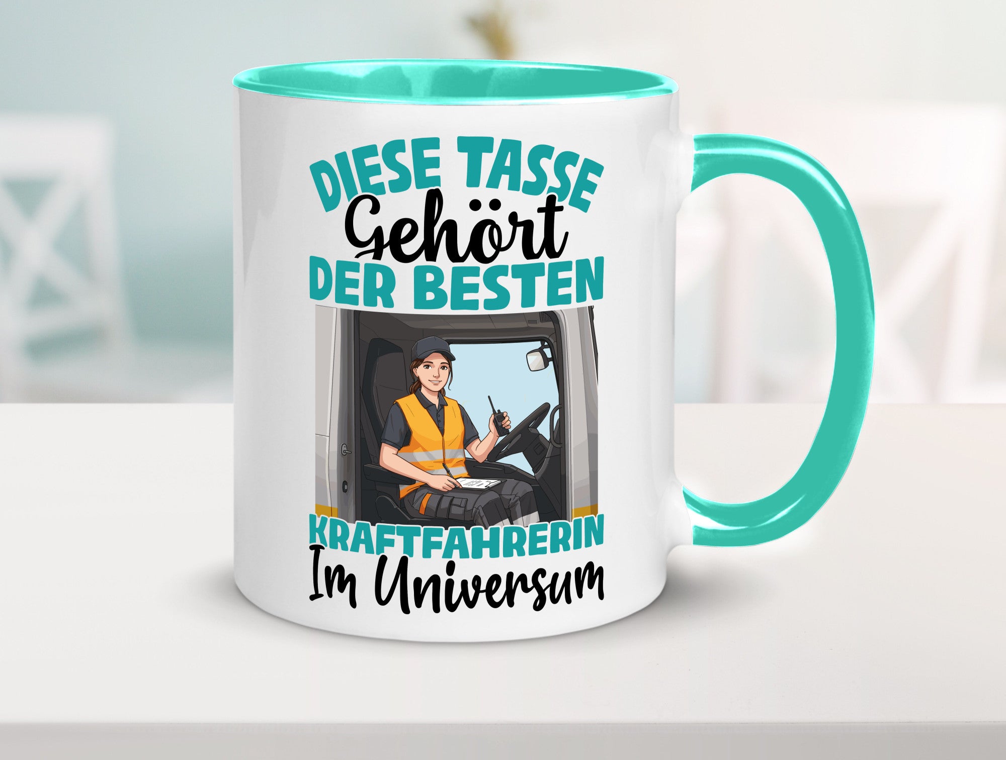 Im Universum: Kraftfahrerin | Lastwagen LKW lustig Humor Geschenkidee Geschenk