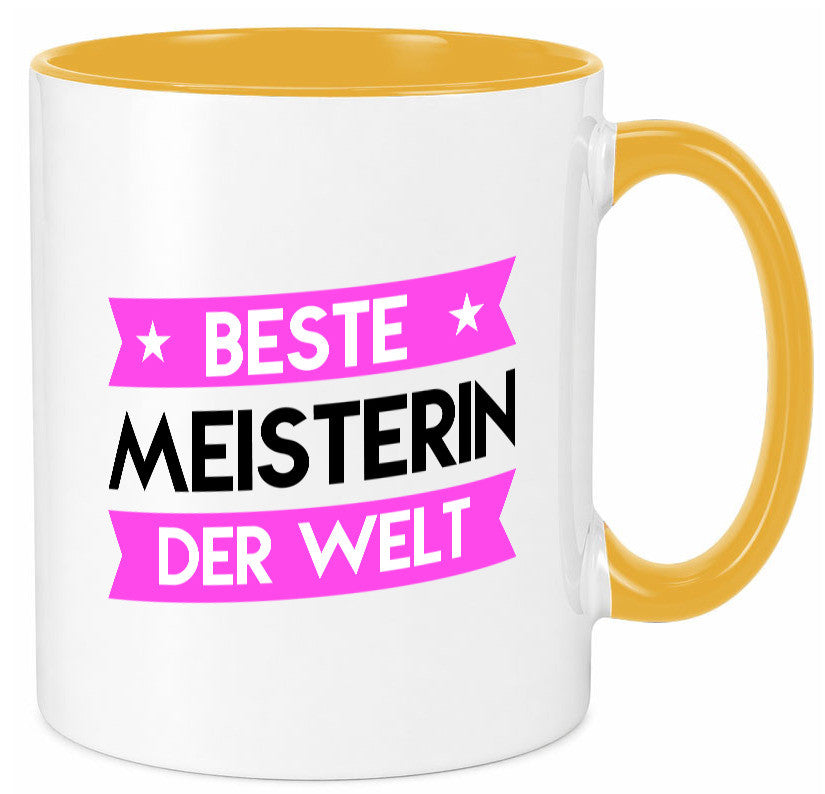 Beste Meisterin | Meisterbrief Geschenk Humor Geschenkidee lustiger Spruch Tasse