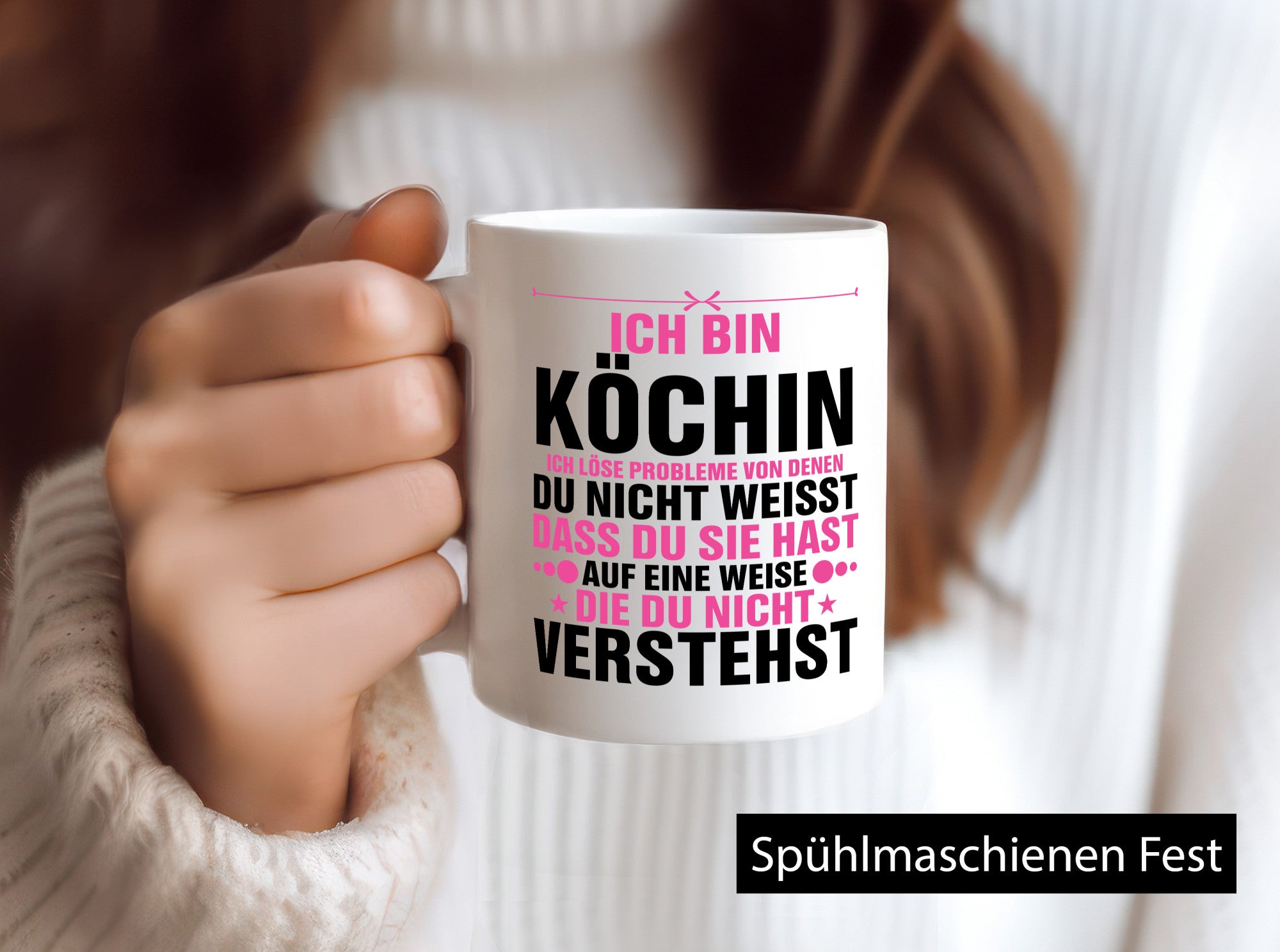 Löse Probleme: Köchin | Chefköchin Chefkoch v2 lustig Arbeit Kollegen Büro