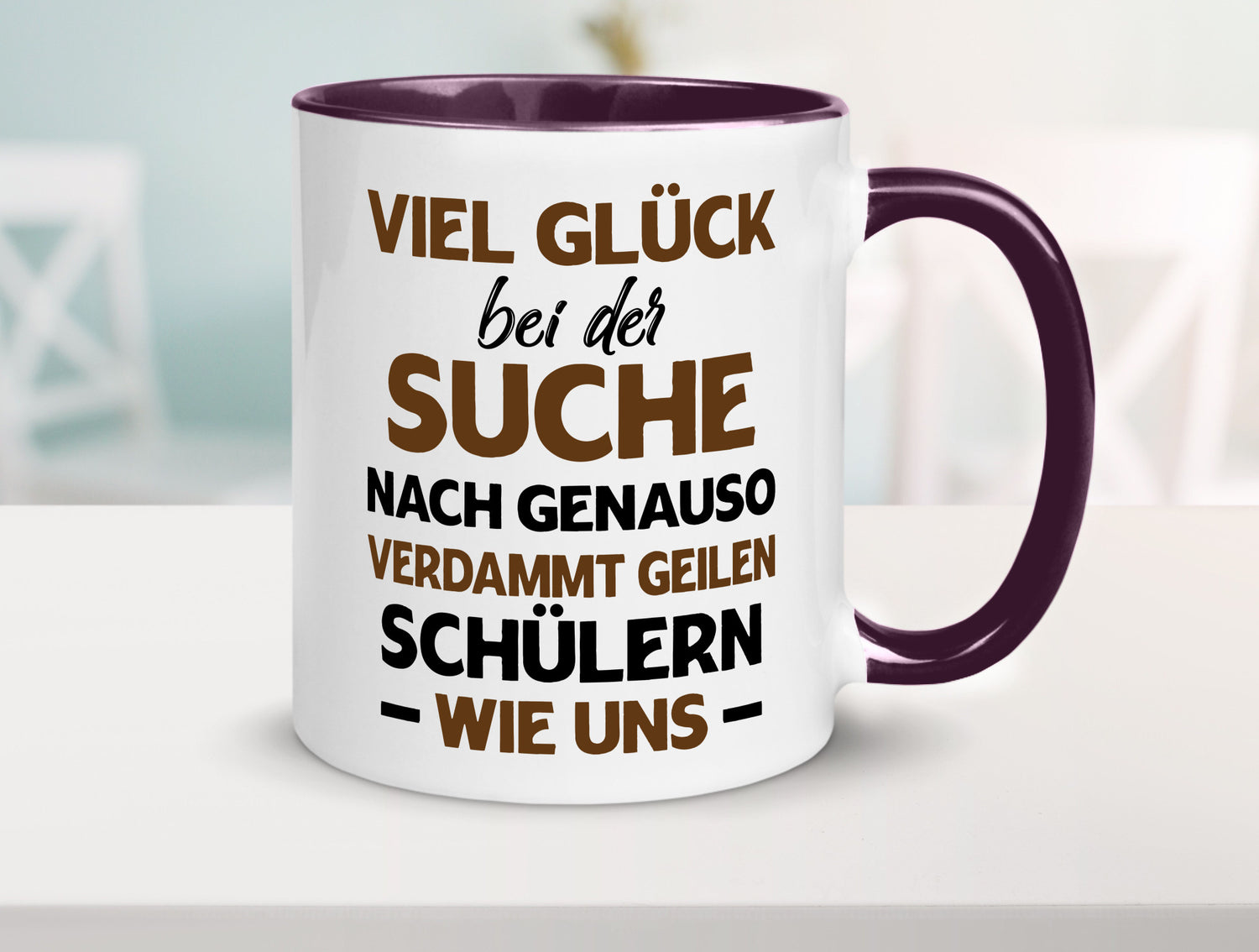Viel glück | Geile schüler Schule Beste Lehrerin lustig Humor Geschenkidee