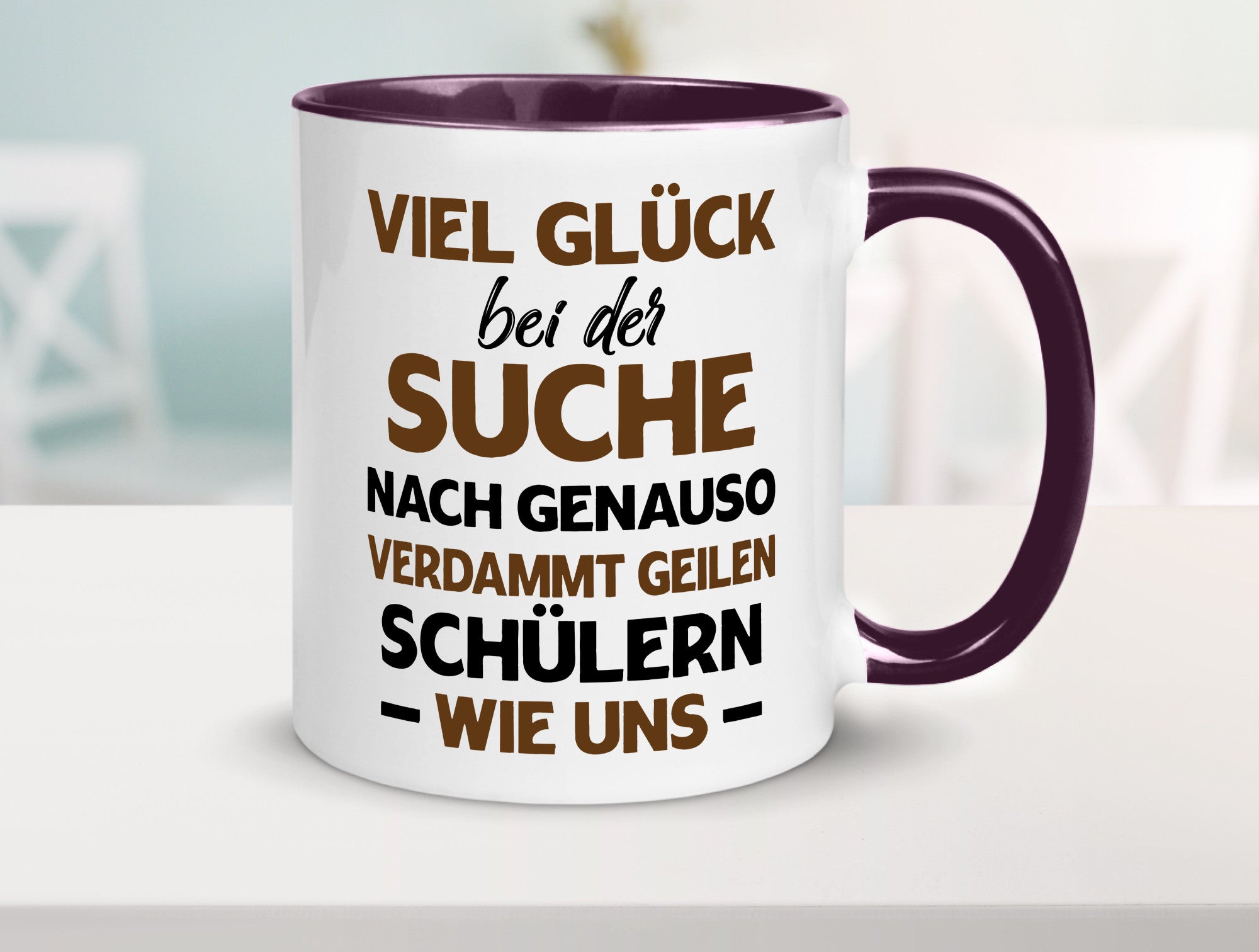 Viel glück | Geile schüler Schule Beste Lehrerin lustig Humor Geschenkidee