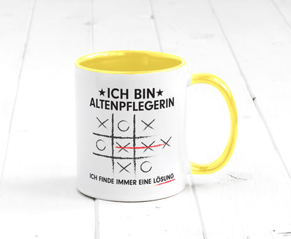Lösung Finden: Altenpflegerin | Pflegepersonal lustiger Spruch Geschenk Humor