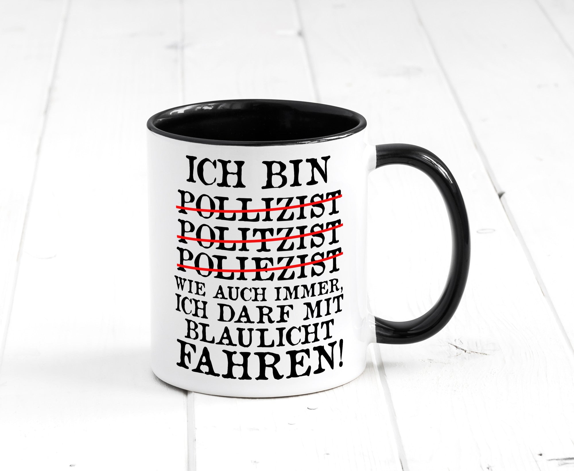 Ich bin Polizist | Blaulicht Polizei Beruf Streife lustig Arbeit Kollegen Büro