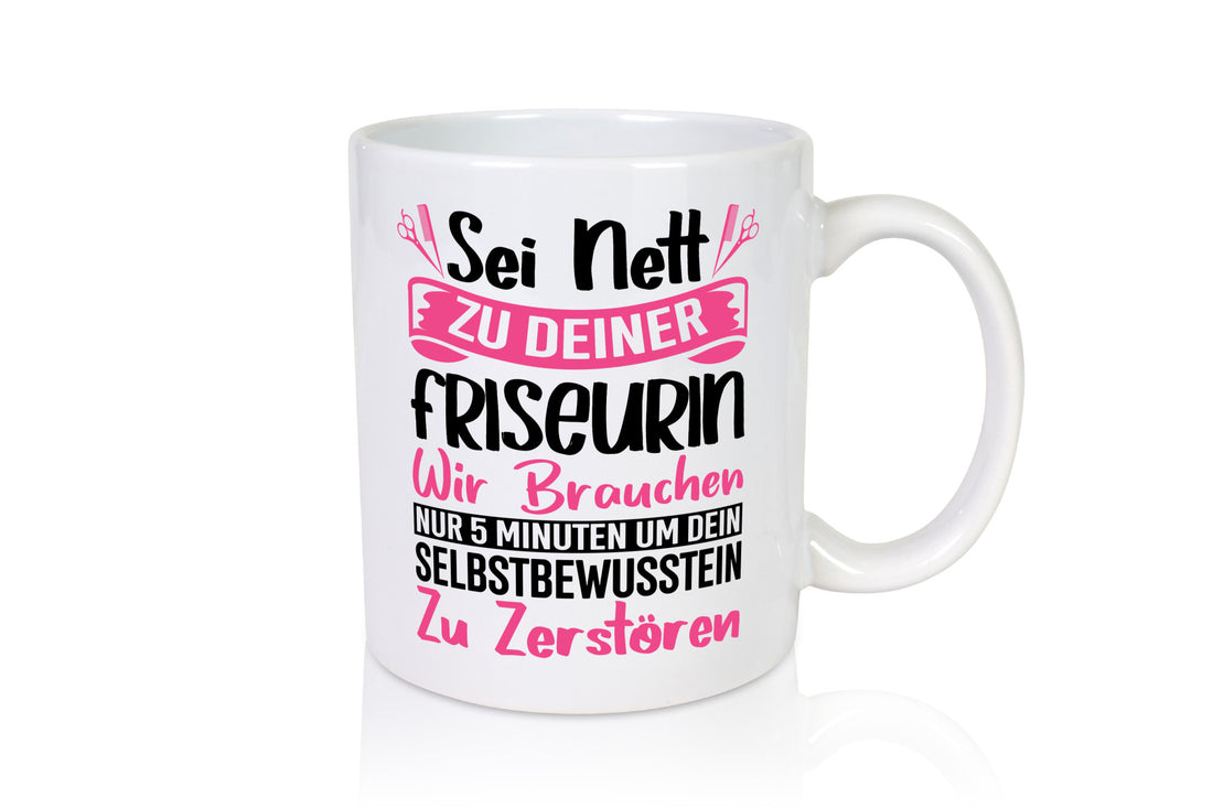 Sei nett zu deiner Friseurin | Barbershop Haareschneiden Geschenkidee Humor
