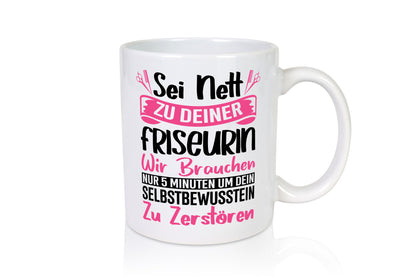Sei nett zu deiner Friseurin | Barbershop Haareschneiden Geschenkidee Humor