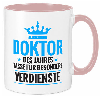 Besonderer Verdienst: Doktor | Doktorand Doktortitel Humor Geschenkidee Tasse