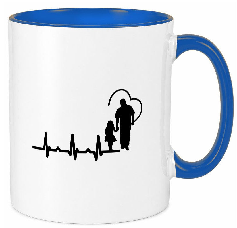 Vater Tochter Herz | Papa Vatertag Vaterliebe lustiger Spruch Geschenk Familie Tasse