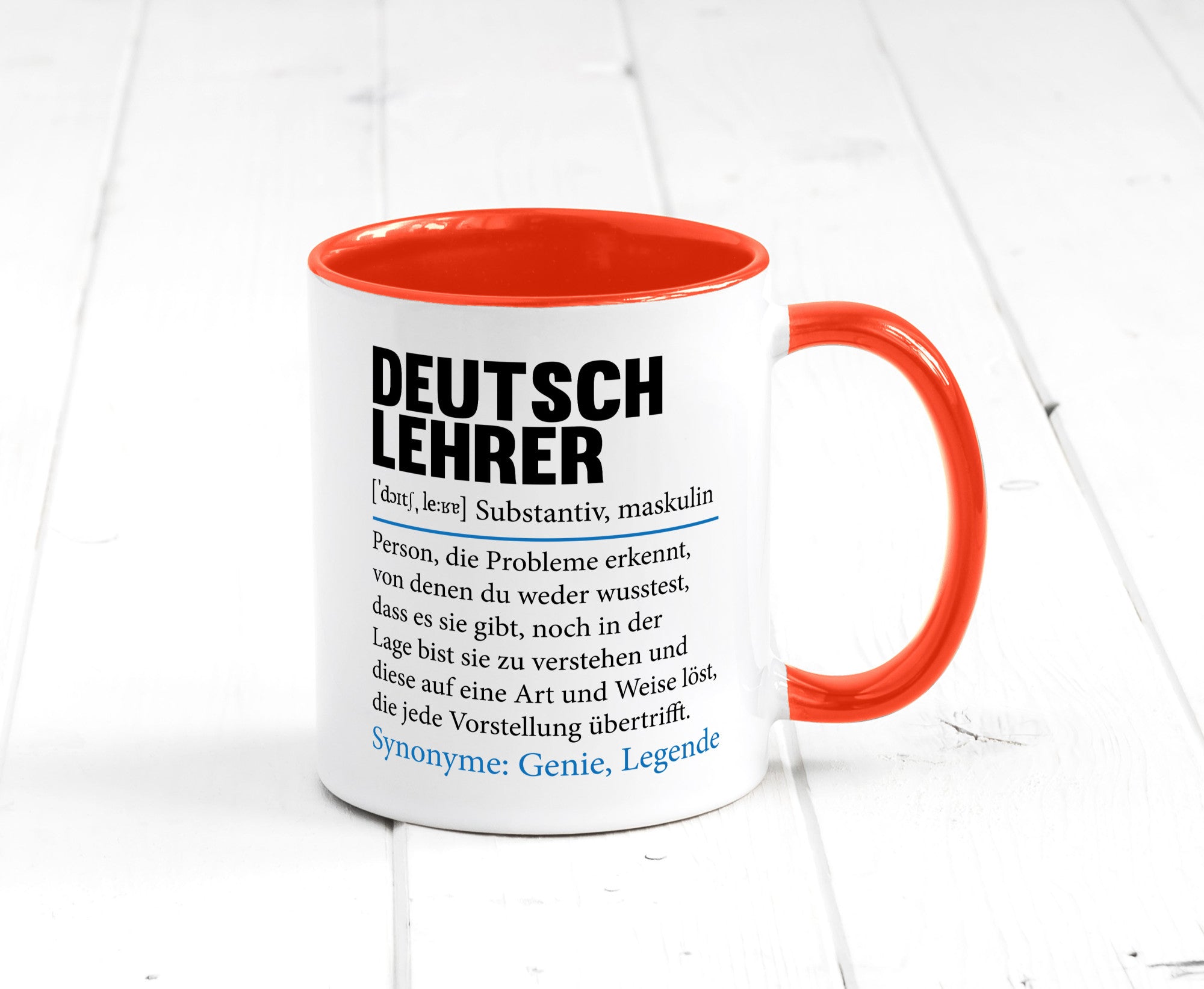 Deutschlehrer Spruch | Lehrer Schule Humor lustig Geschenkidee Geschenk Tasse