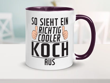 Richtig Cooler Koch | Chefkoch Humor Arbeit Kollegen Büro Geschenkidee Tasse