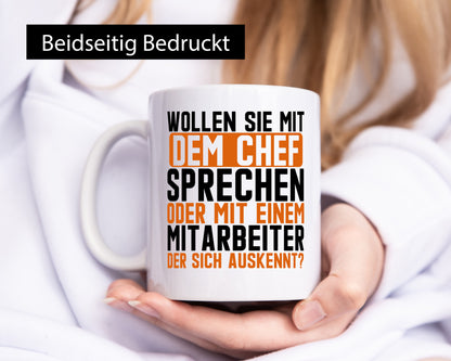 Wollen sie mit dem Chef Sprechen | Mitarbeiter Humor Arbeit Kollegen Büro
