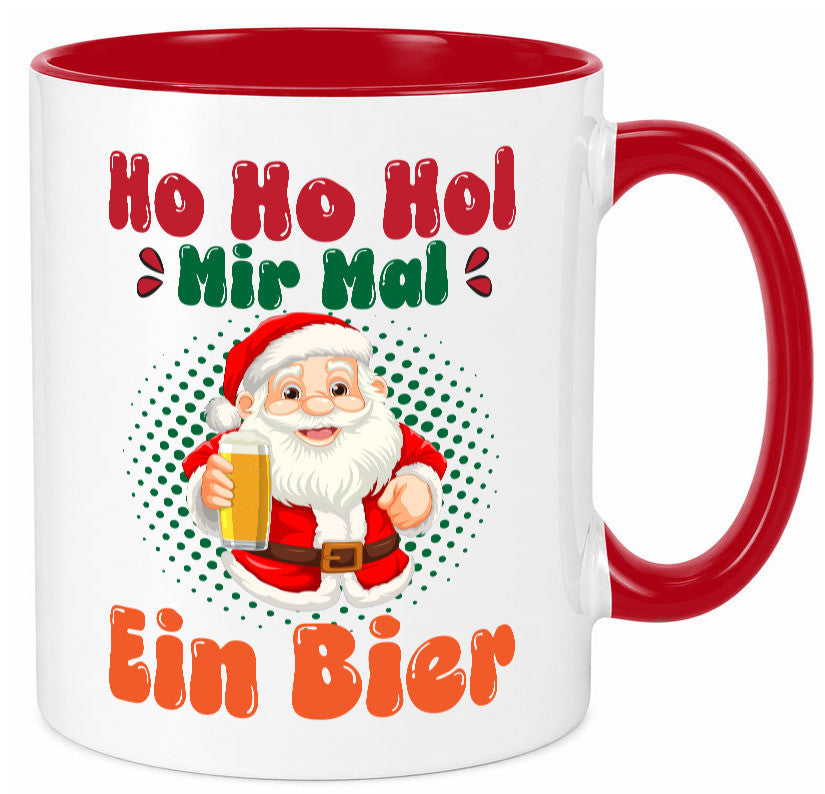 Ho mir mal ein Bier | Ugly Christmas Trinken v2 Geschenkidee Humor Tasse
