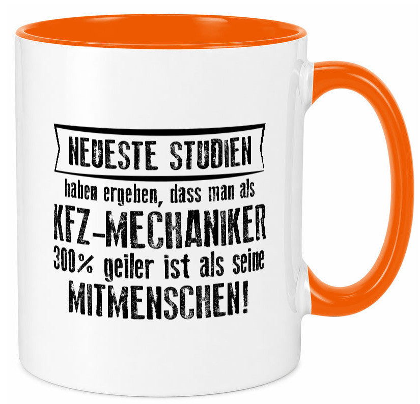 Neuste Studien: KFZ-Mechaniker | Werkstatt Mechaniker Geschenkidee Humor Tasse