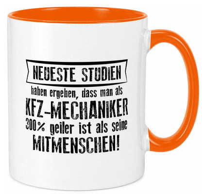 Neuste Studien: KFZ-Mechaniker | Werkstatt Mechaniker Geschenkidee Humor Tasse