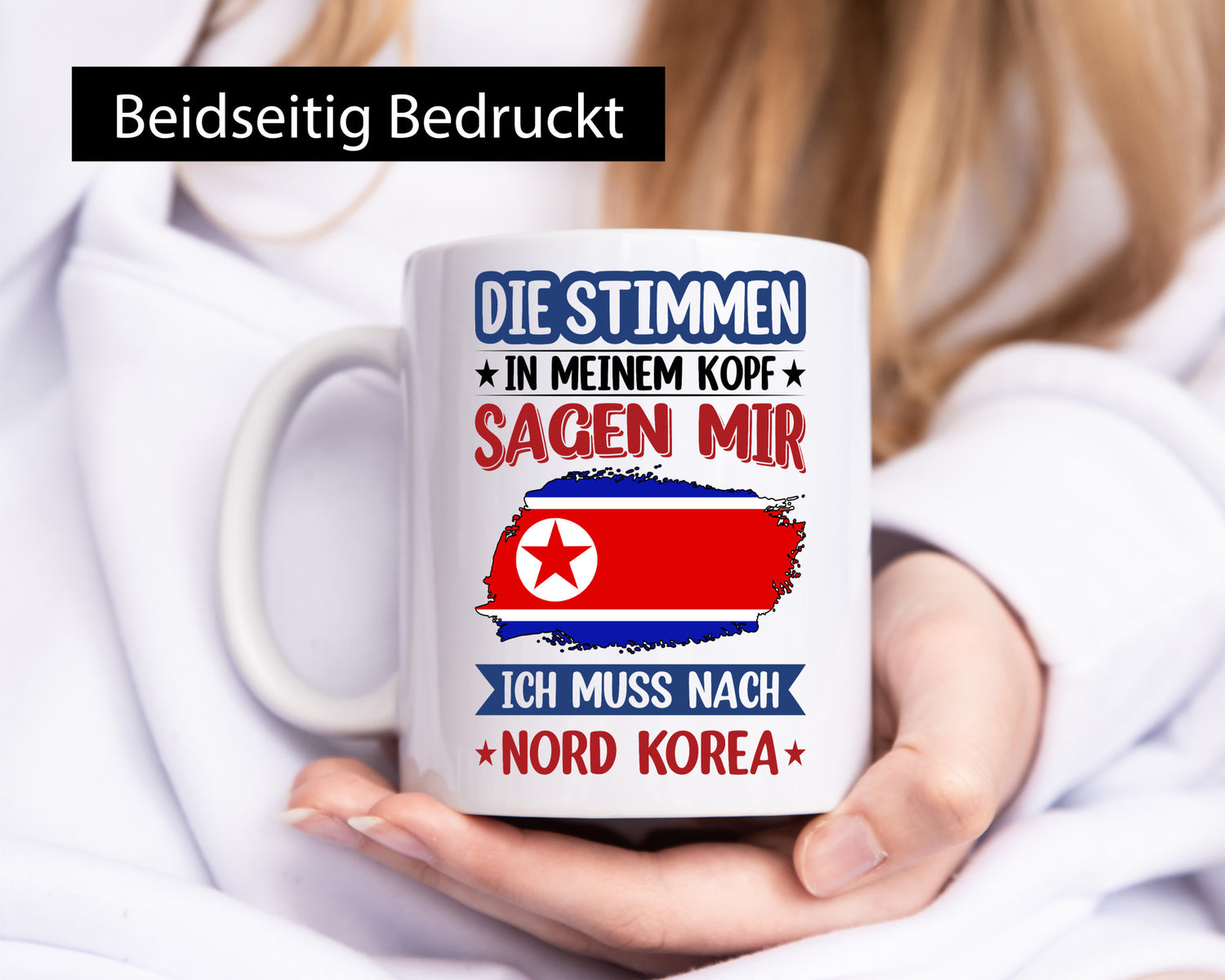 Nord Korea | Urlaub Stimmen in meinem Kopf Traumland lustiger Spruch Geschenk