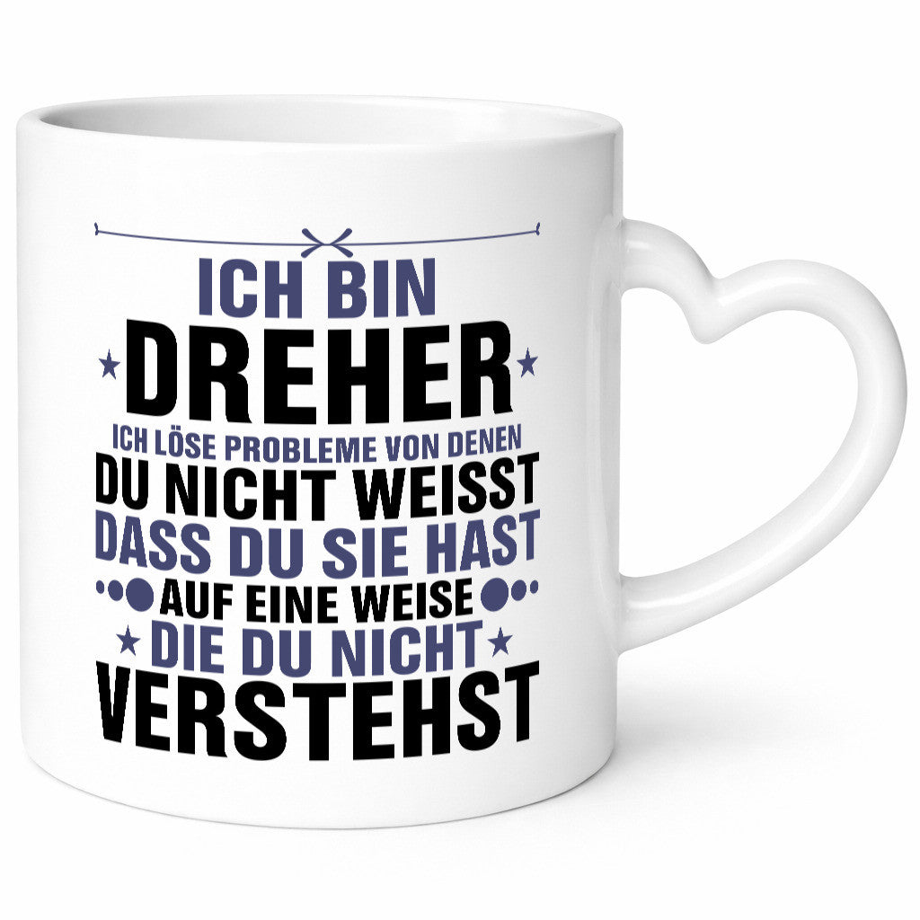 Löse Probleme: Dreher | Fräser lustiger Spruch Geschenk Humor Geschenkidee Tasse
