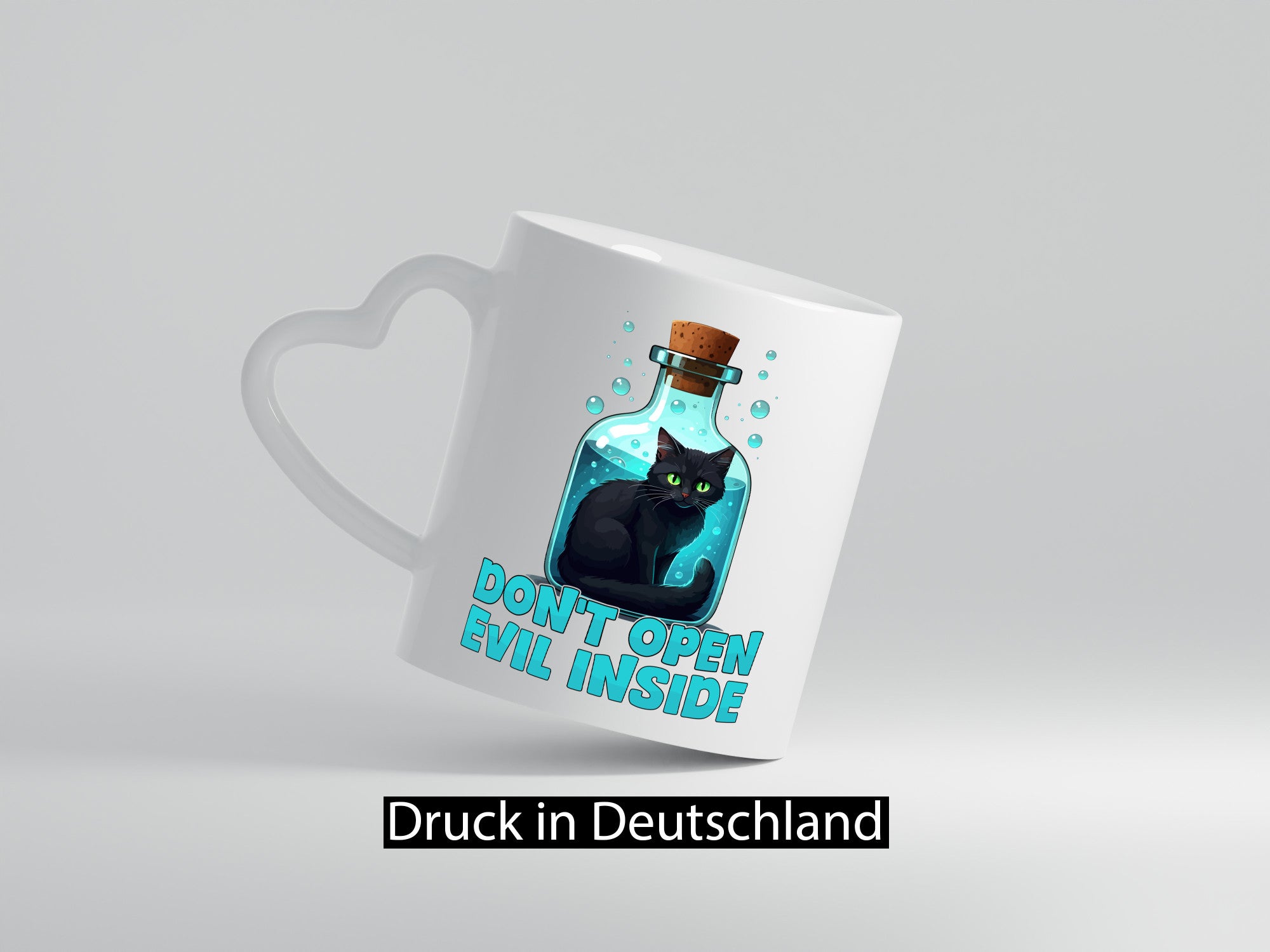 Dont open Evil inside | Böse Katze Schwarze Geschenkidee Tierliebhaber Humor