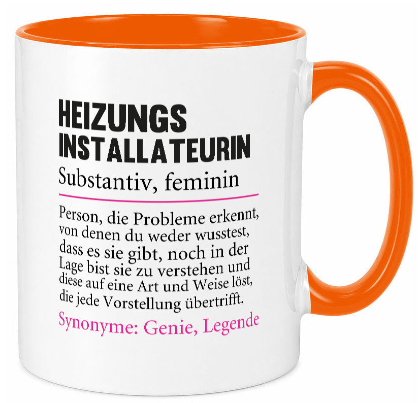 Heizungsinstallateurin | Beruf Spruch Heizung Geschenkidee Arbeit Kollegen Büro