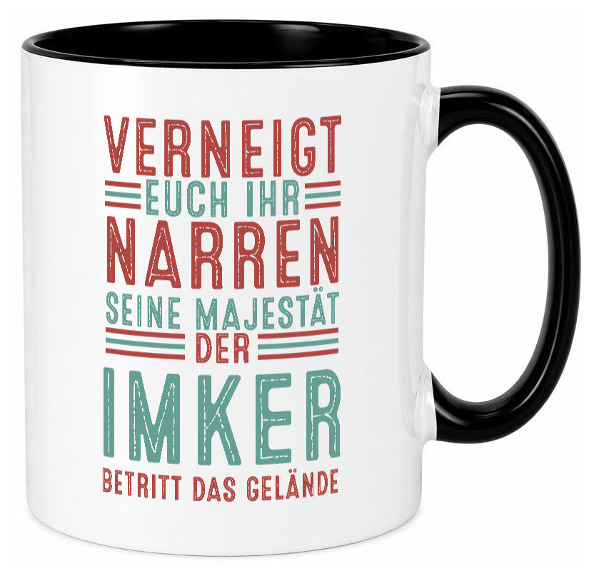 Verneigt euch: Imker | Imkerei Geschenk Humor Geschenkidee lustiger Spruch Tasse