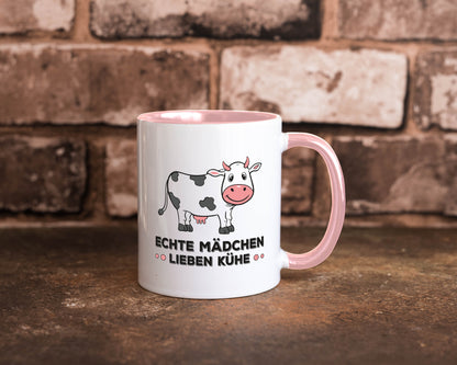 Echte mädchen lieben Kühe | Farm Farmer Bauer lustiger Spruch Geschenk Humor
