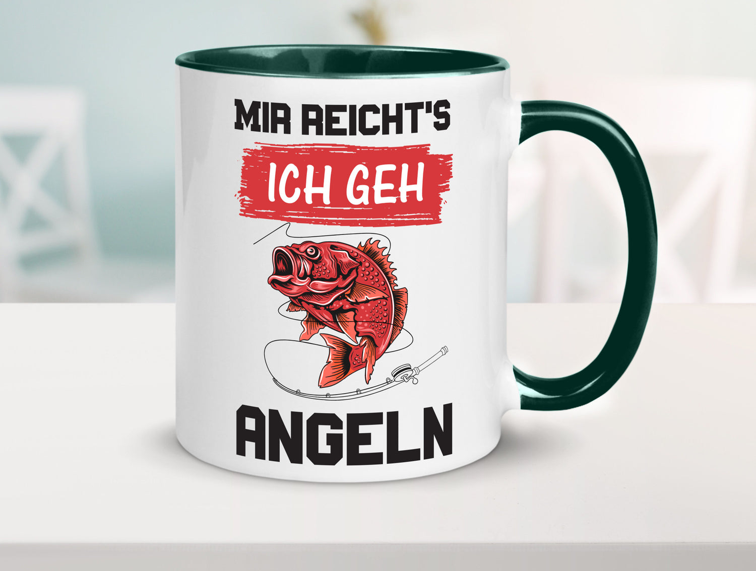 Ich geh angeln | Angler Tasse Fisch Fischer Humor lustig Geschenkidee Geschenk