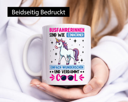 Bussfahrerinen sind wie einhorner | Einhorn Bussfahrerin Geschenkidee Humor