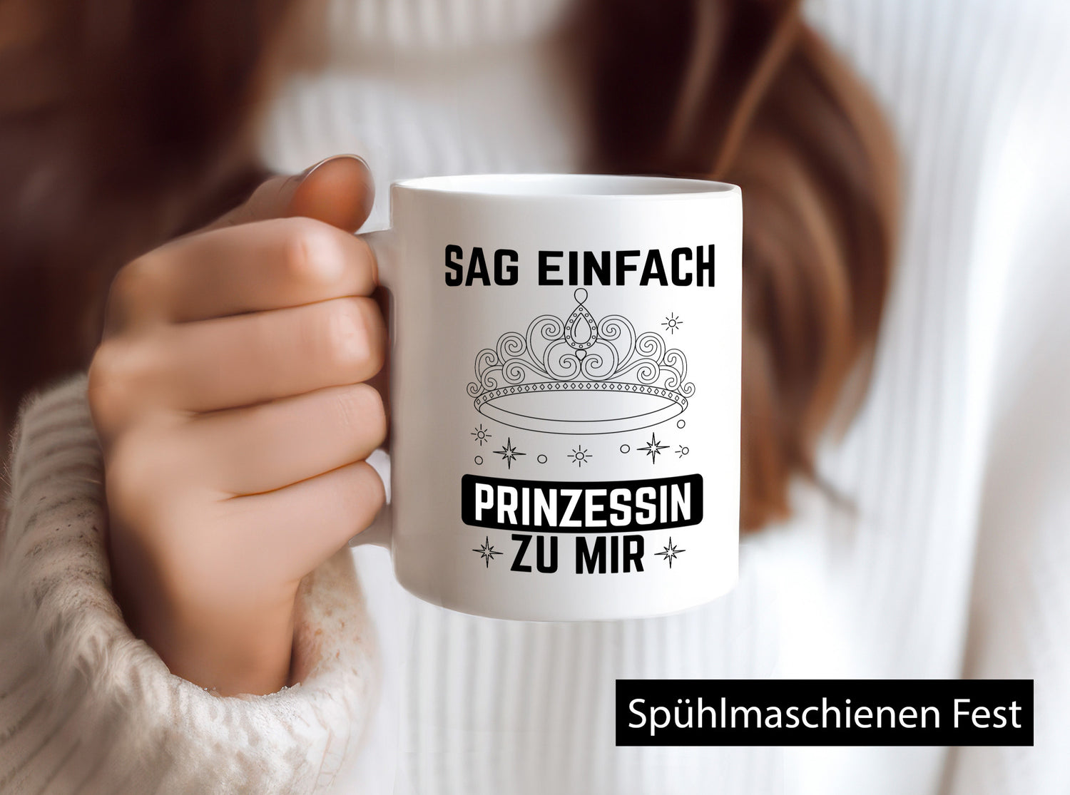 Sag einfach Prinzessin zu mir | Eure Meijestät Geschenkidee Humor Tasse