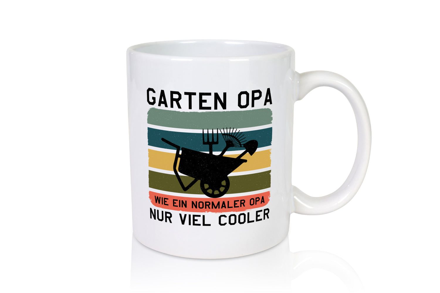 Garten Opa, viel cooler | Schubkarre Humor Familie Geschenkidee Tasse