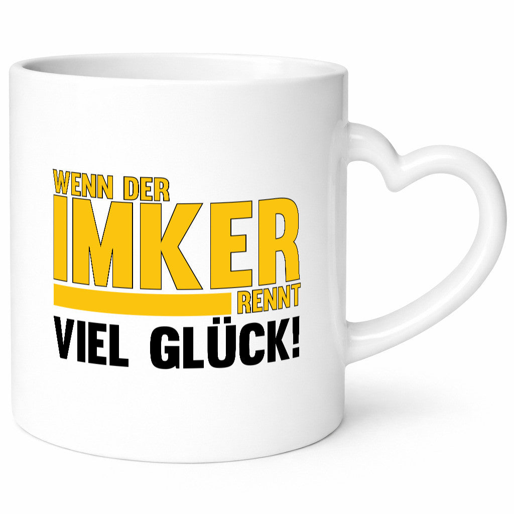 Wenn der Imker rennt, viel Glück | Imkerrei Bienen Geschenk Humor Geschenkidee