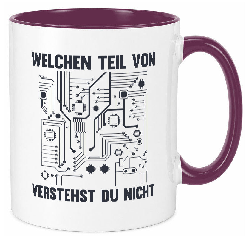 Welchen teil von verstehst du nicht | technik Humor Geschenkidee Tasse