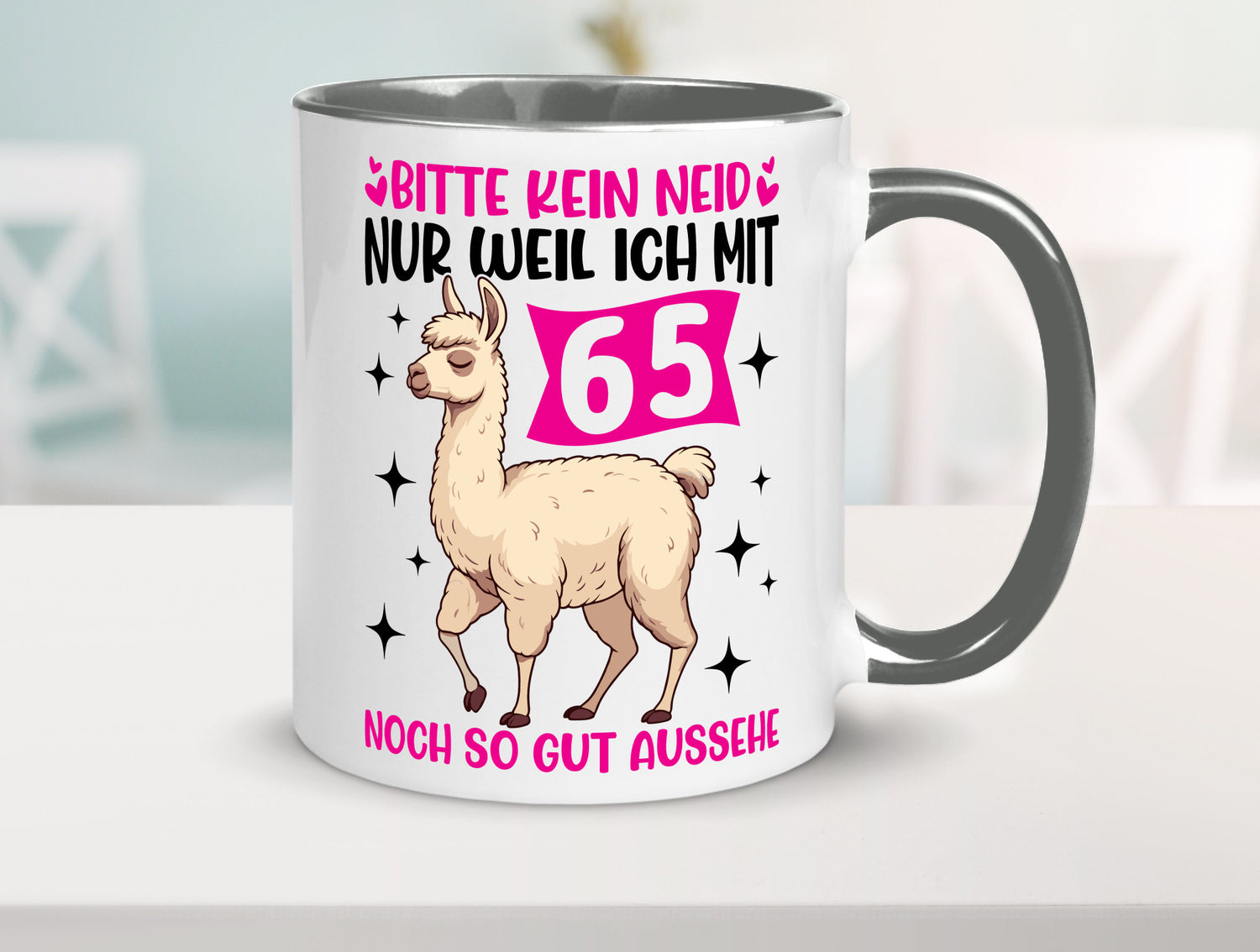 65. Geburtstag | 65 Jahre Lama gut aussehen Geschenkidee Humor Tasse