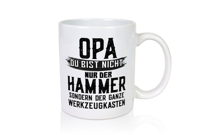 Opa ist der Hammer | Großvater Tasse Werkzeugkasten lustig Familie Geschenkidee