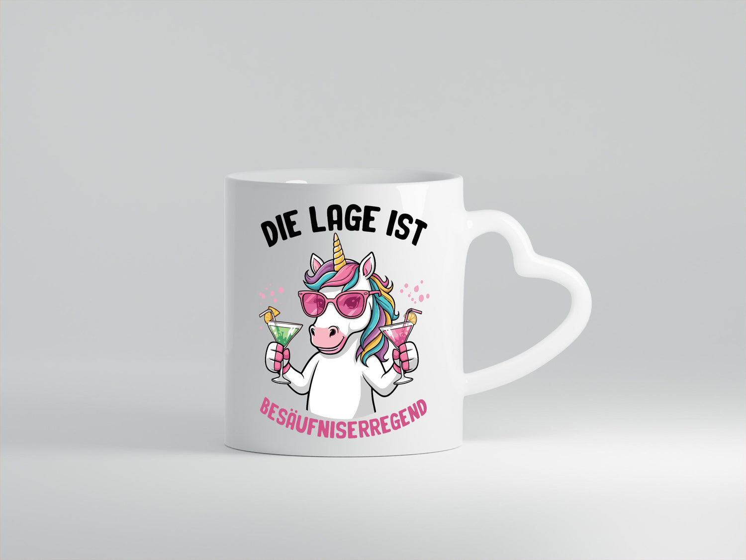 Die lage ist Besäufniserregend | Bier Einhorn Geschenkidee Humor Tasse