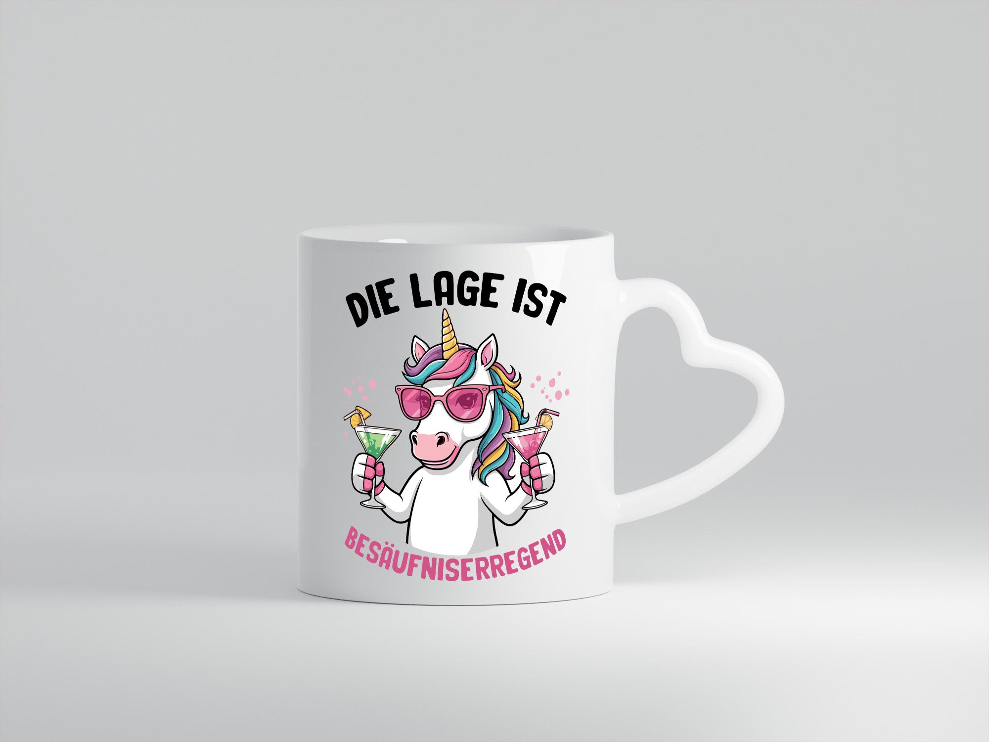 Die lage ist Besäufniserregend | Bier Einhorn Geschenkidee Humor Tasse