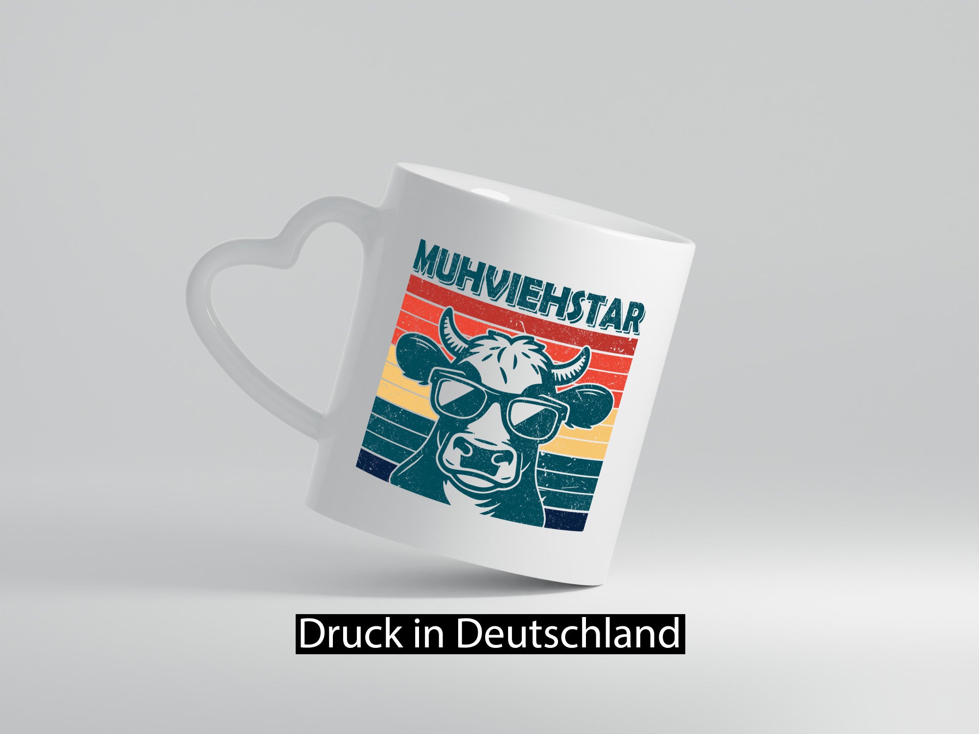 Muhviehstar | Kuh Landwirt mit Brille lustiger Spruch Geschenk Humor