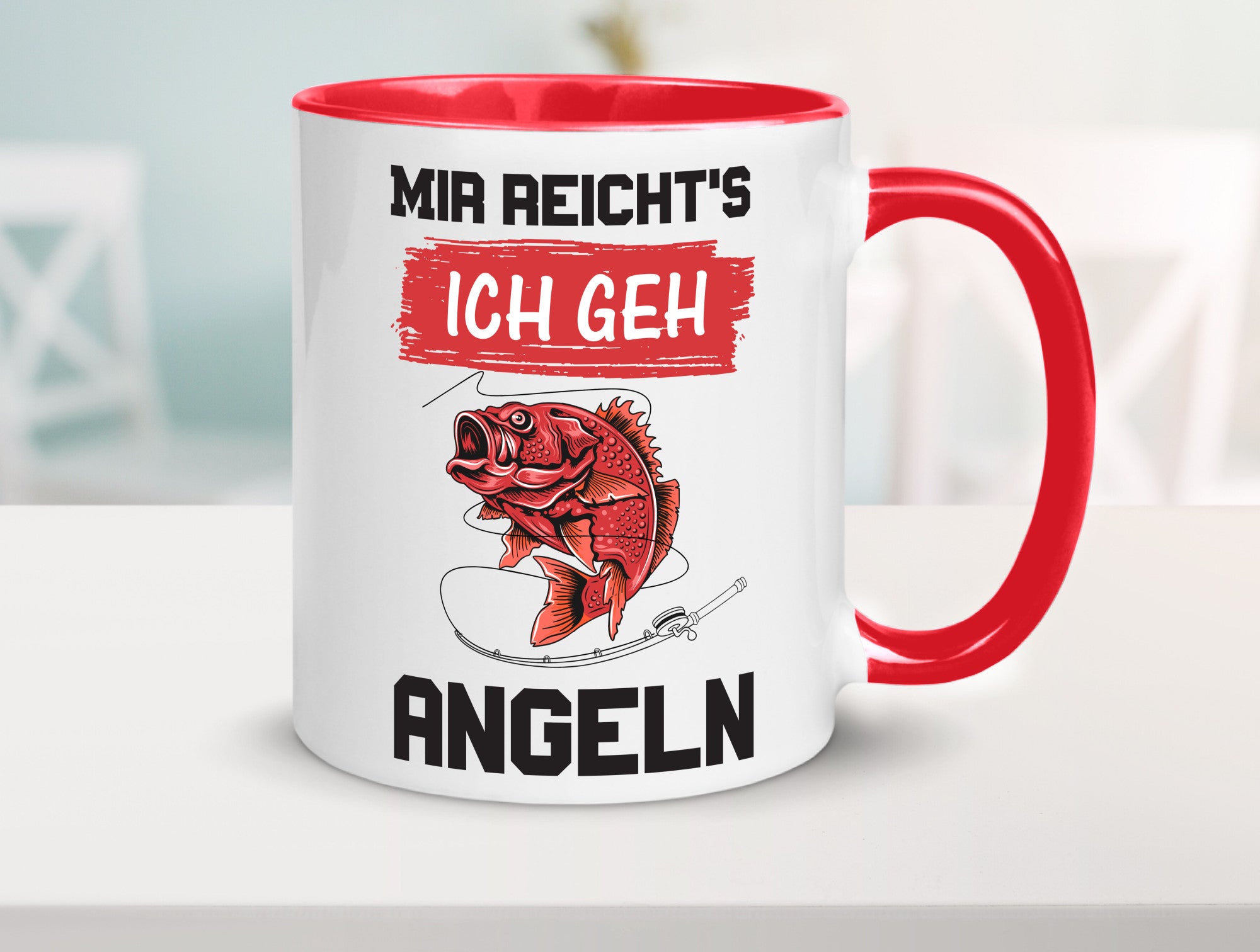 Ich geh angeln | Angler Tasse Fisch Fischer Humor lustig Geschenkidee Geschenk