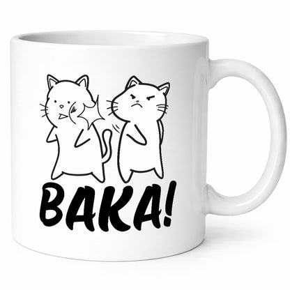 Baka! | böse Katze Ohrfeige Comic Runterhauen Geschenkidee Tierliebhaber Humor