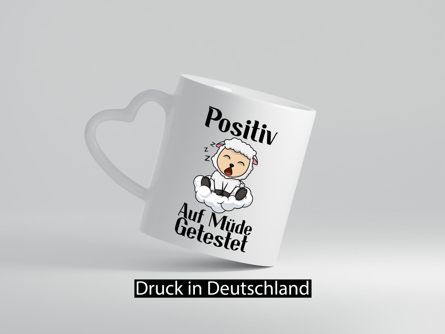 Positiv auf müde getestet | Schlaf Schaf Schlafen Geschenkidee Humor Tasse