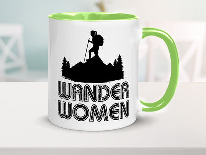 Wander Woman | Wandern Berge Geschenk Familie Geschenkidee lustiger Spruch Tasse