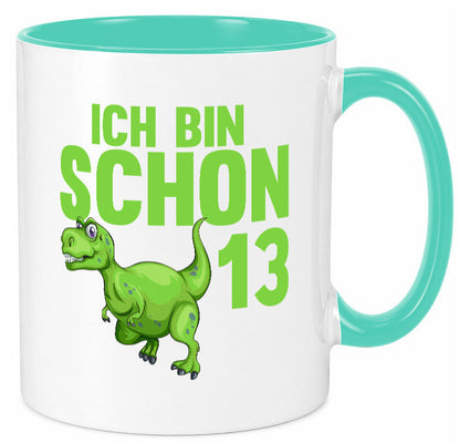 13. Geburtstag | 13 Jahre Dino Dinosaurier Humor Geschenkidee Tasse