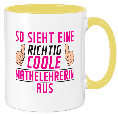 Richtig Coole Mathelehrerin | Lehrer Mathe lustiger Spruch Geschenk Humor