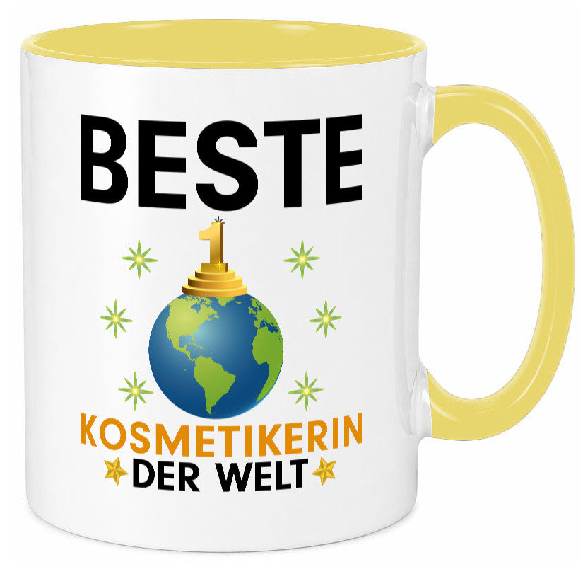 Welt Beste Kosmetikerin | Kosmetik Stylistin Visagistin Geschenkidee Humor Tasse