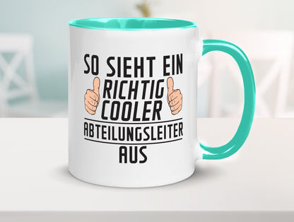 Richtig Cooler Abteilungsleiter| Führungskraft lustiger Spruch Geschenk Humor