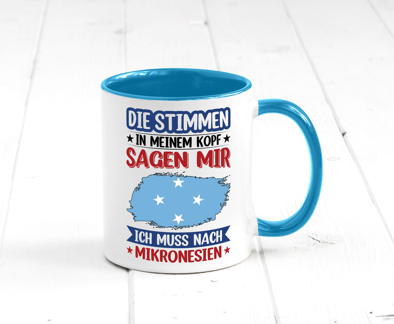 Mikronesien | Urlaub Stimmen in meinem Kopf Traumland Geschenk Humor