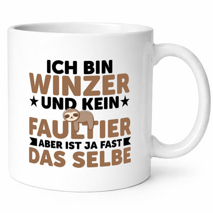 Ich bin kein Faultier: Winzer | Weinbauer Wein v2 lustig Tierliebhaber Humor