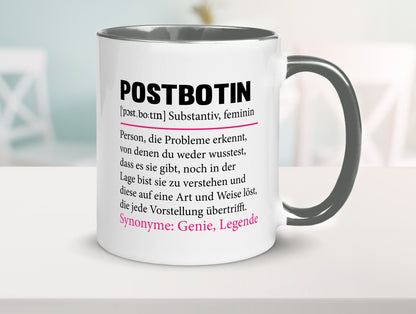 Postbotin | Beruf Post lustiger Spruch Briefträger v2 Humor Arbeit Kollegen