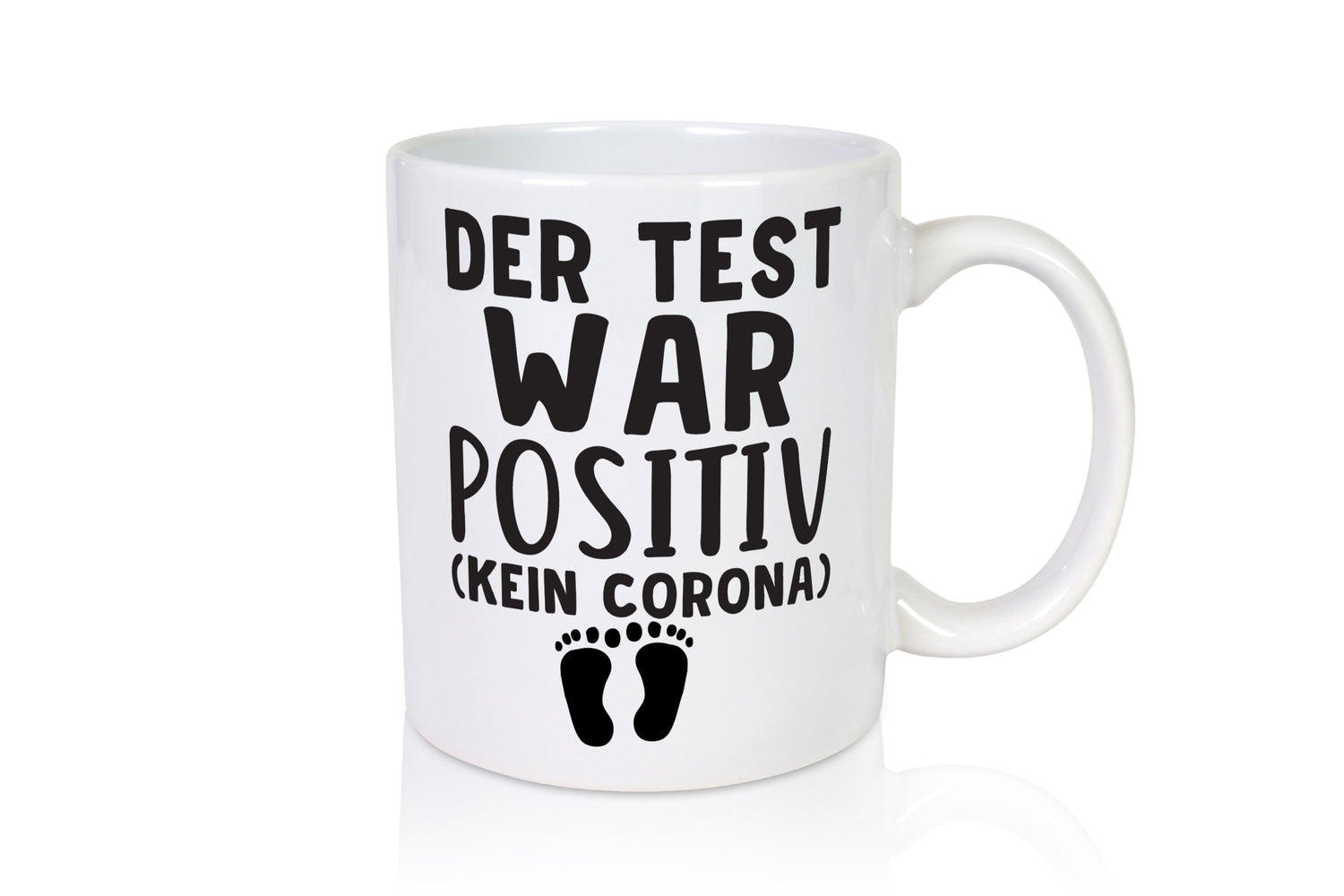 Der Test war positiv | Schwangerschaft Tasse Eltern Humor Geschenkidee