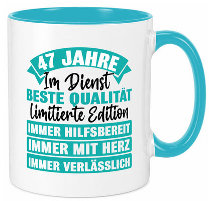 47 Jahre im Dienst | Jubiläum Arbeit Geschenk Kollegen Büro lustiger Spruch